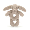 Jellycat - Hochet Lapin Bashful Beige