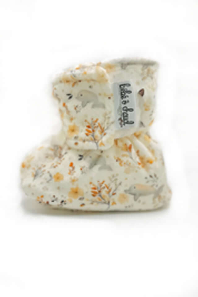 bébé o chaud-pantoufle baleine boho