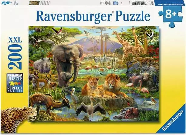 Ravensburger- Casse tete Animaux de la savane 200 mcx XXL