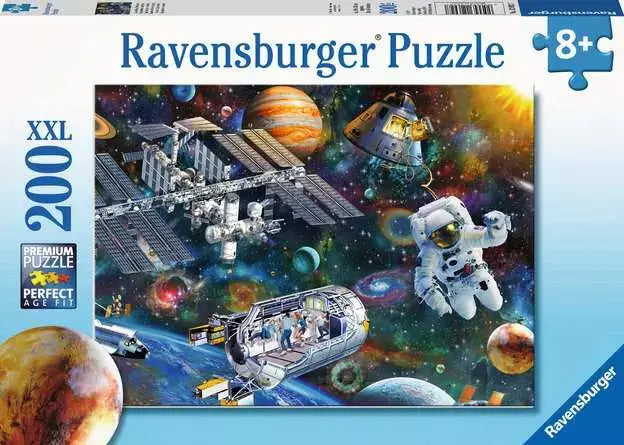 Ravensburger-Casse-Tete Exploration Cosmique 200 pièces, puzzle espace, 200 pièces de qualité supérieure.