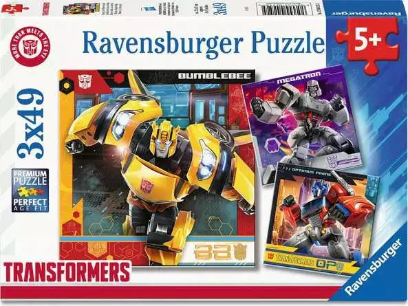 Ravensburger- Casse tete Transformers 3x49 Pc