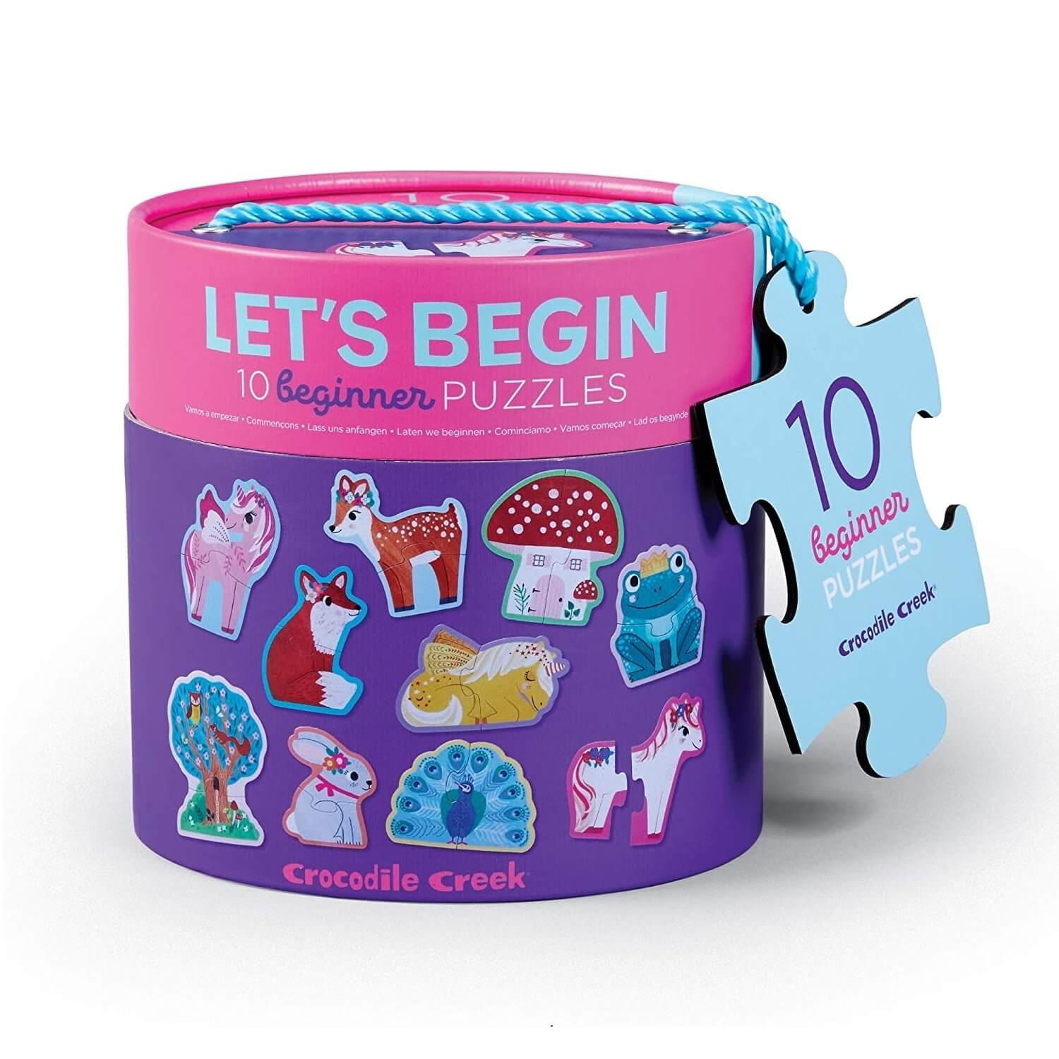 Casse-tête - Licornes 10 x 2 morceaux - Crocodile Creek