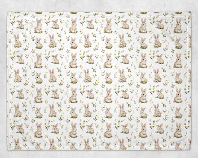 bébé o chaud Couverture – Lapin et verdure