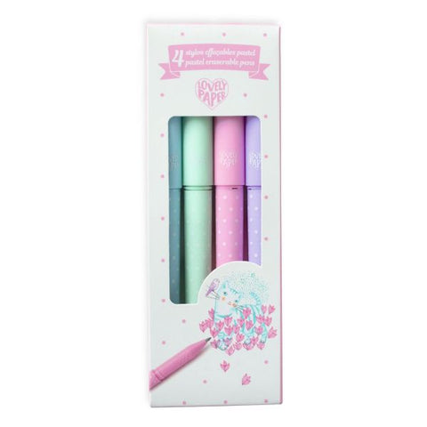 4 Pastel Erasable Pens