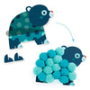 Collage / Animaux et ronds pompons
