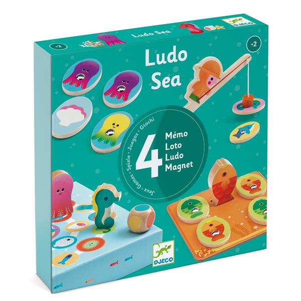 Djeco-Ludo Sea - 4 jeux