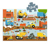 Djeco-Giant Puzzle / The Construction Site - 12pcs + 5pcs