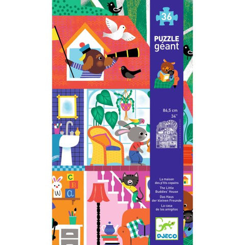 Giant puzzle / The little friends house / 36 pcs