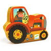 Djeco-Puzzle silhouette / Tracteur - 16 pcs