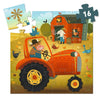 Djeco-Puzzle silhouette / Tracteur - 16 pcs