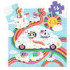 Puzzle silhouette / Voiture nuage - 16 pcs