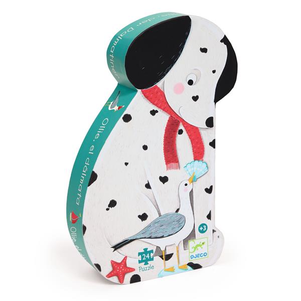 Djeco-Puzzle silhouette / Ollie, le dalmatien / 24 pcs