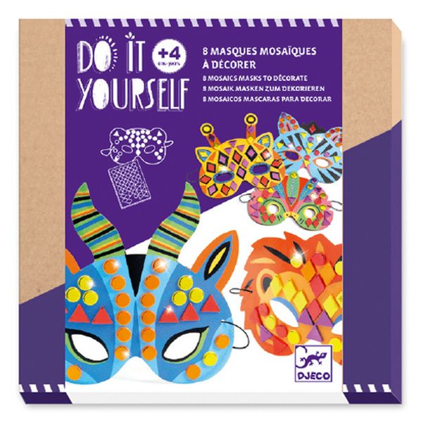 DIY / Mosaic masks / Jungle animals