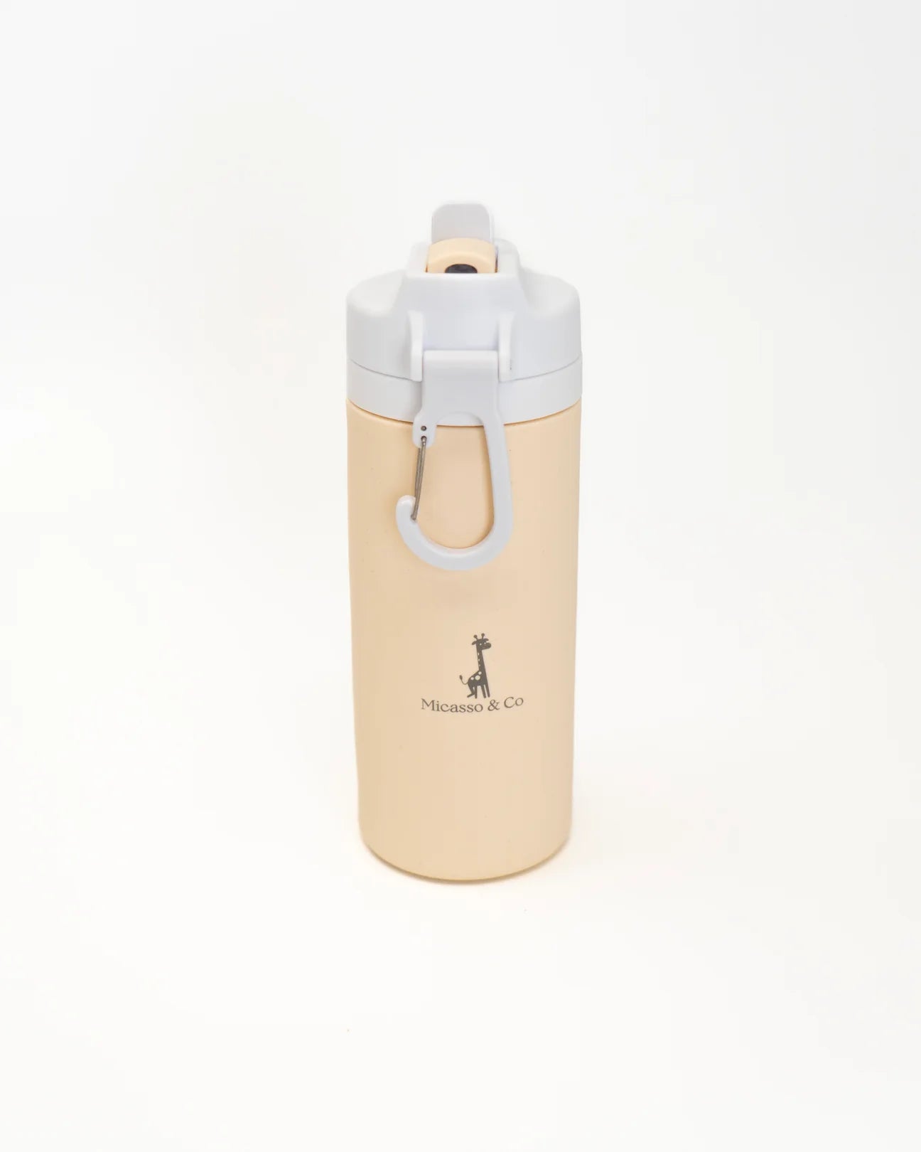 Micasso-Bouteille d'eau en silicone format 450 ml blanc creme