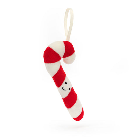 Jellycat-Festive Folly Candy Cane (ornement cane de bonbons)