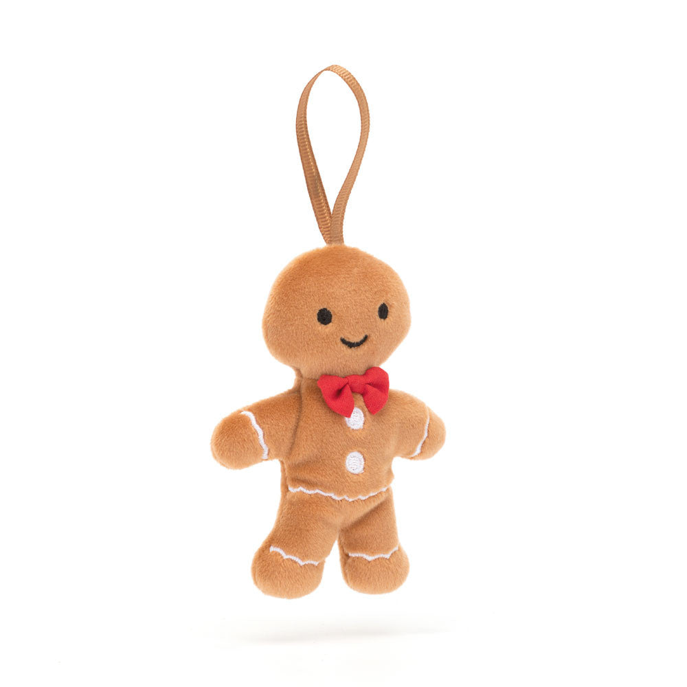 Jellycat-Festive Folly Gingerbread Fred (ornement pain d'épices)