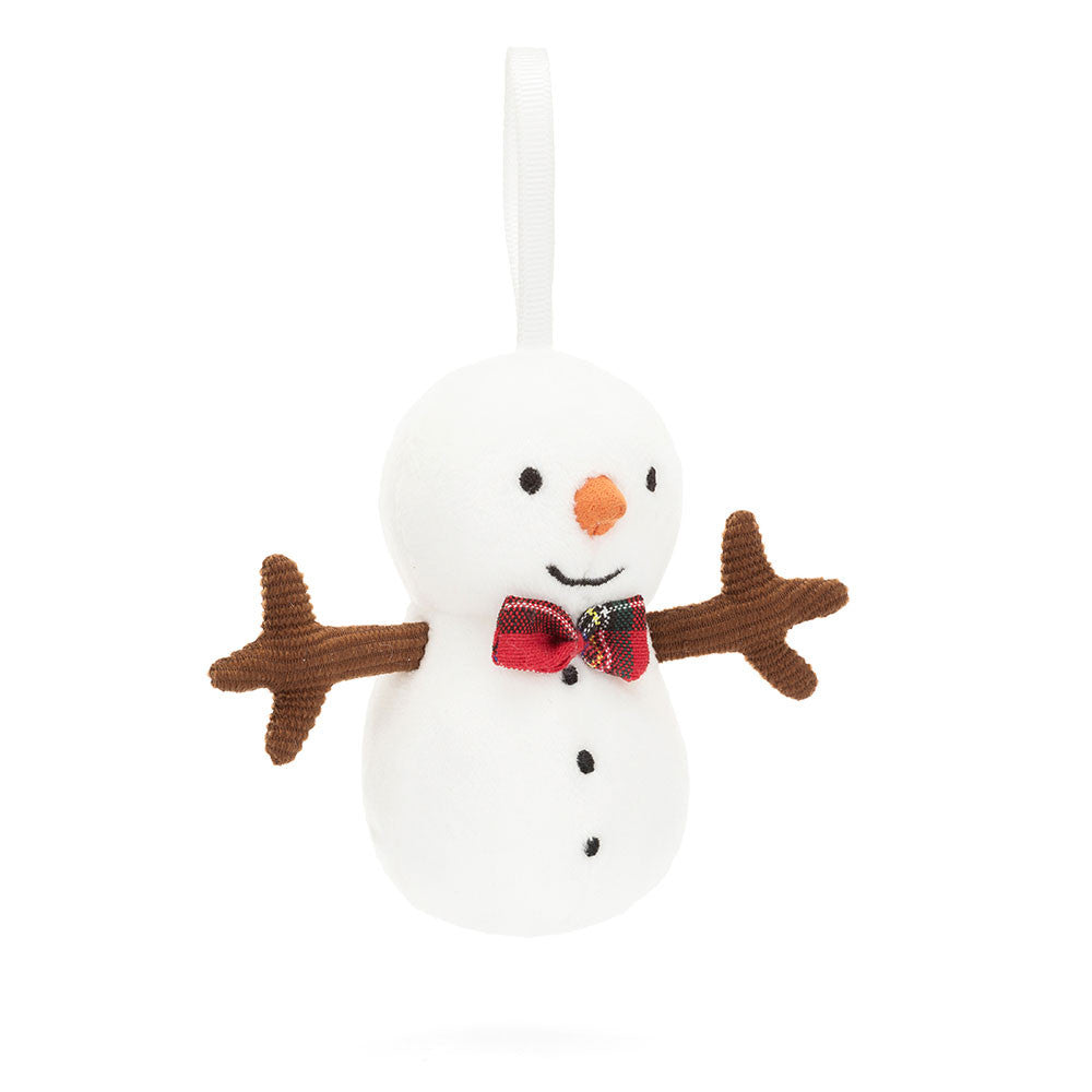 Jellycat-Festive Folly Snowman  Ornament (ornement bonhomme de neige)