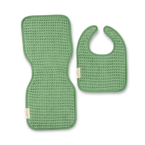 Bella Tunno-Set Reversible Bib + Anti-Regurgitation Wipe Sea Foam