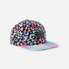 Casquette noir imprimé animal