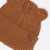Bonnet en tricot brun pour bébé