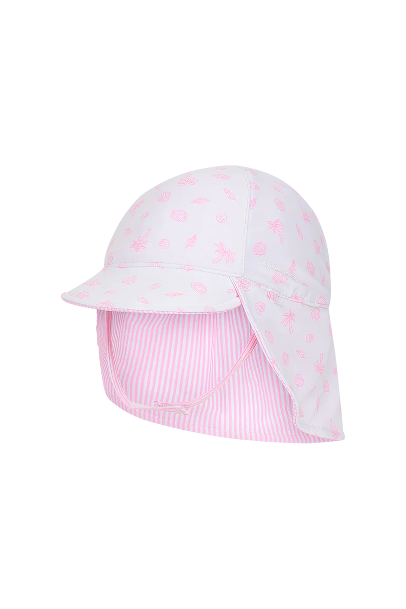 Chapeau de bain enfant Nina, idéal pour les petits aventuriers avec motif coloré et protection solaire.