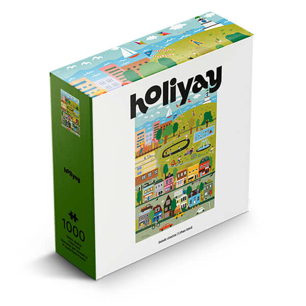 Holiyay - 1000mcx Ballade Citadine puzzle 1000 mcx ballade citadine en boîte de jeu colorée.