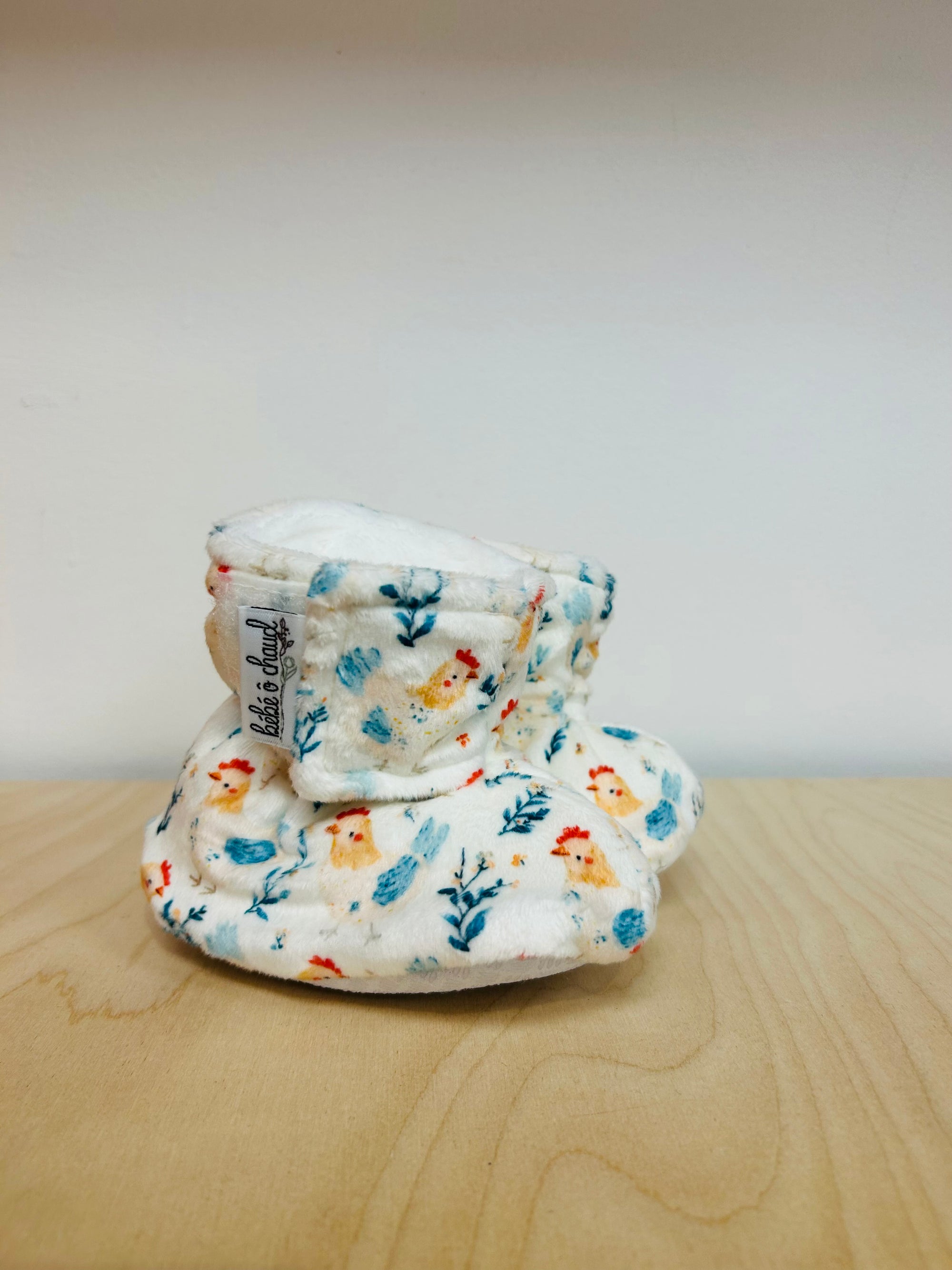 Pantoufles à velcro – Poulette