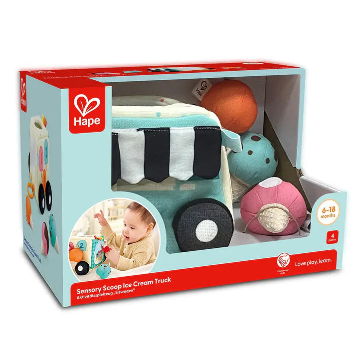 Hape-Camion de crème glacée sensoriel – Jouet d’éveil