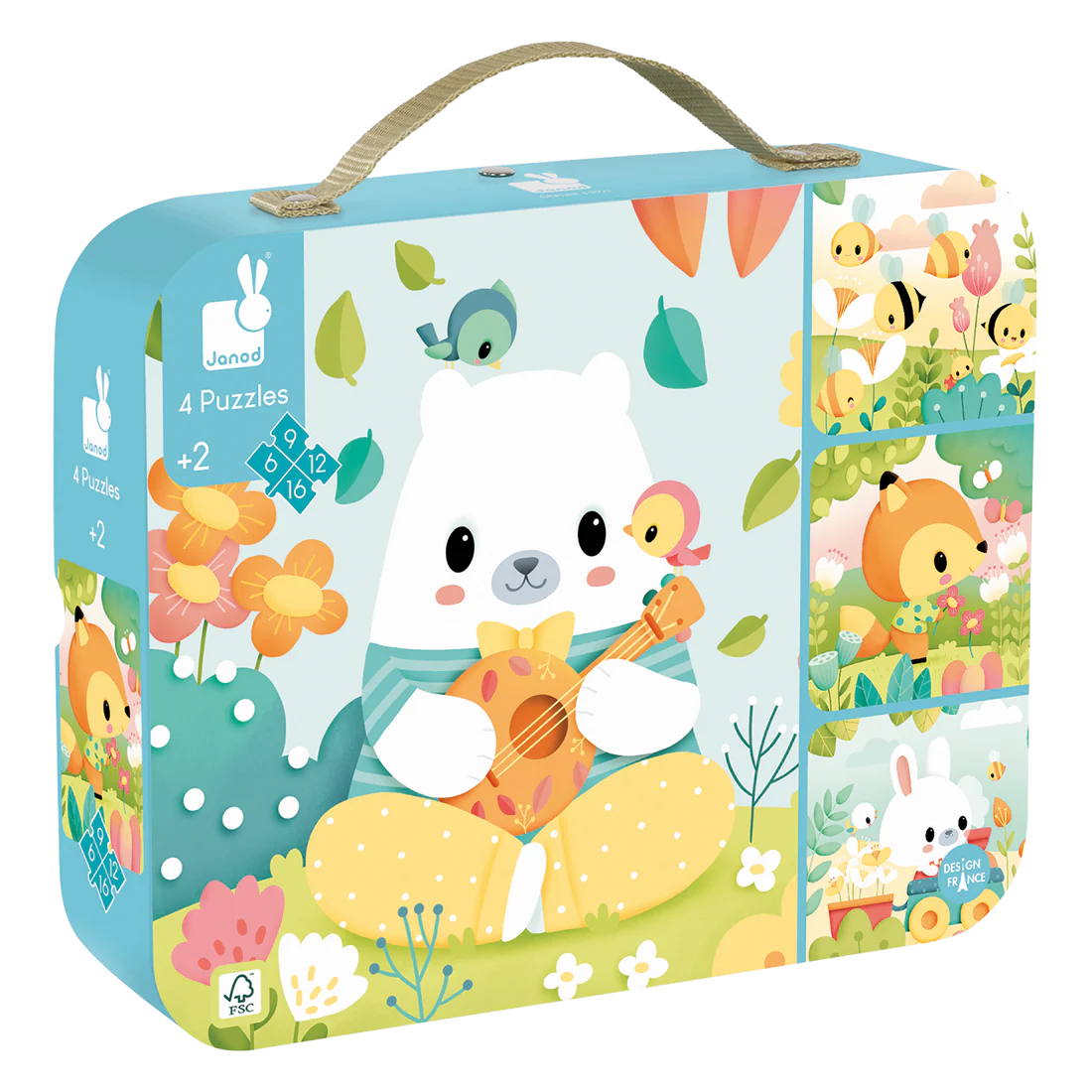 Janod-Puzzles Évolutifs Pure - 4 puzzles