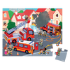 Firefighters Pin Pon Puzzle | 24 pieces with carrying case and poster – educational game for children