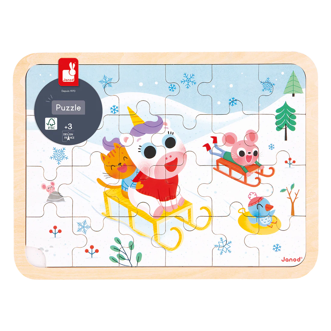 Janod-PUZZLE À LA MONTAGNE
