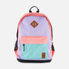 Deux par deux - Sac à dos lavande, turquoise et orange