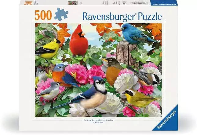 Ravensburger- casse tete Garden Birds 500 morceaux