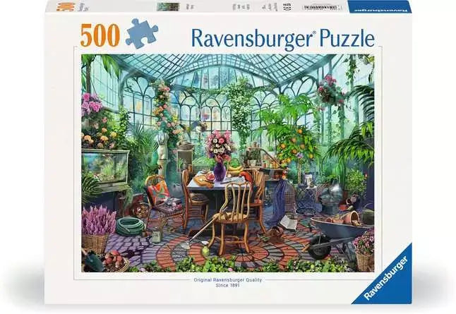 ravensburger-Greenhouse Mornings 500 morceaux