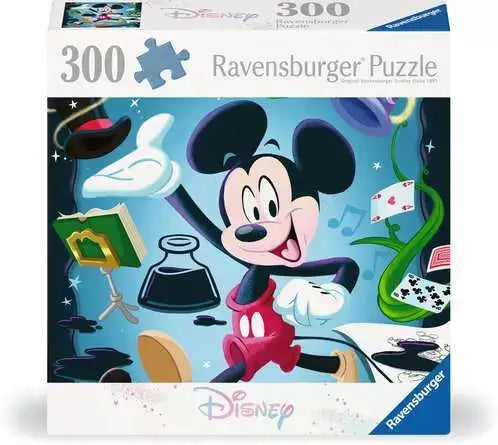 Ravensburger- Casse tete Mickey 300 morceaux avec Mickey et des éléments de jeu.