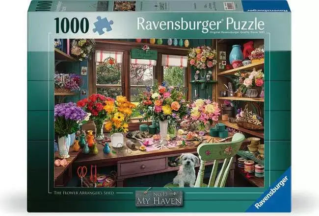 Ravensburger-Casse-tête 1000 pièces – My Haven No.13 : Composition florale 💐