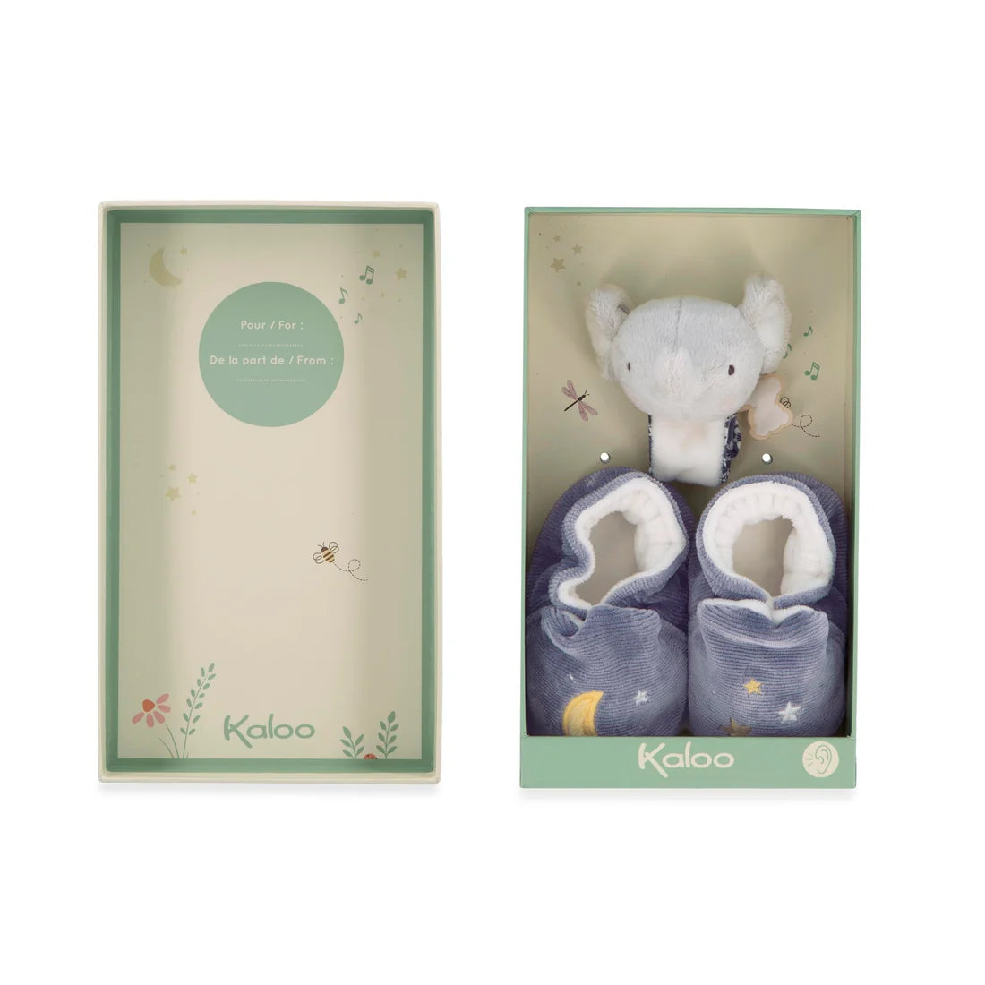Kaloo-SOUND BRACELET &amp; SLIPPERS - ELEPHANT