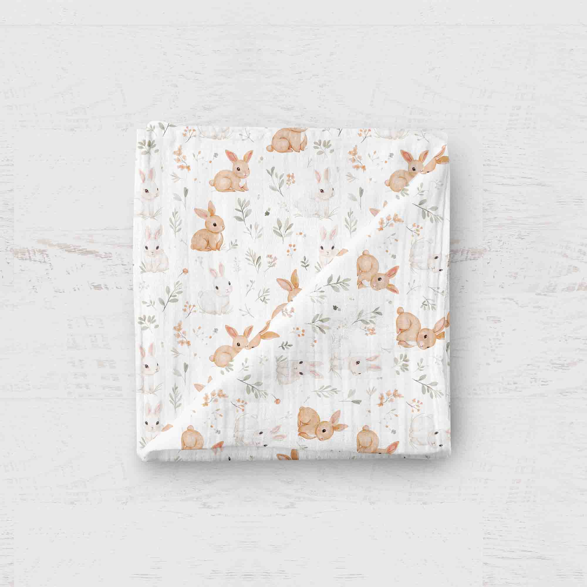 bébé o chaud-mousseline Lapinou