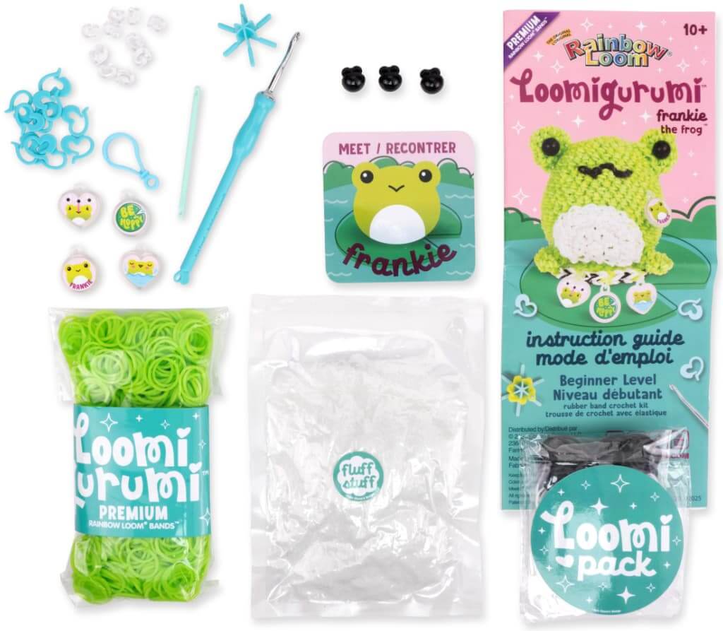 Kit Loomigurumi Grenouille Rainbow Loom - Ensemble créatif | Chat Perché | Boutique de jeux en ligne au Québec