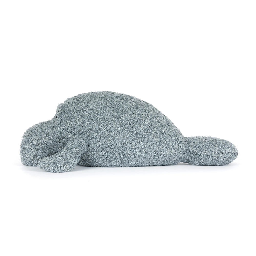 Maffles lamantin Jellycat peluche douce et moelleuse, idéale pour câliner.