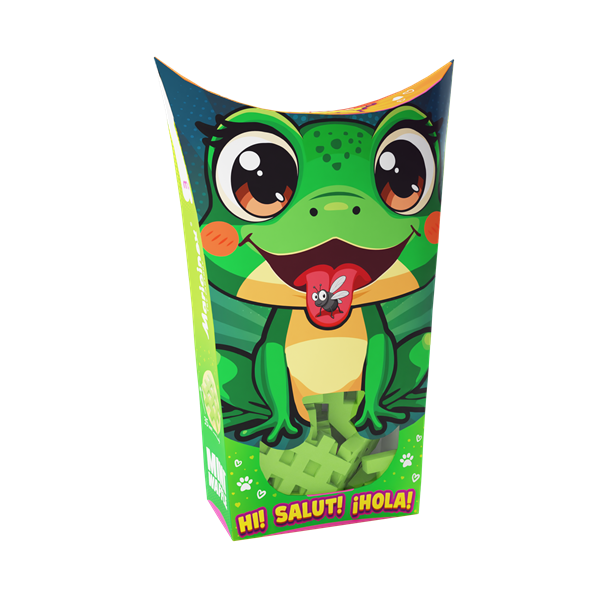 Mini Waffle - Animaux de poche : Grenouille 34 pcs (fr-en)