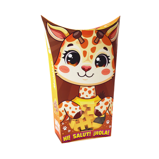 Mini Waffle - Animaux de poche : Girafe 35 pcs (fr-en)