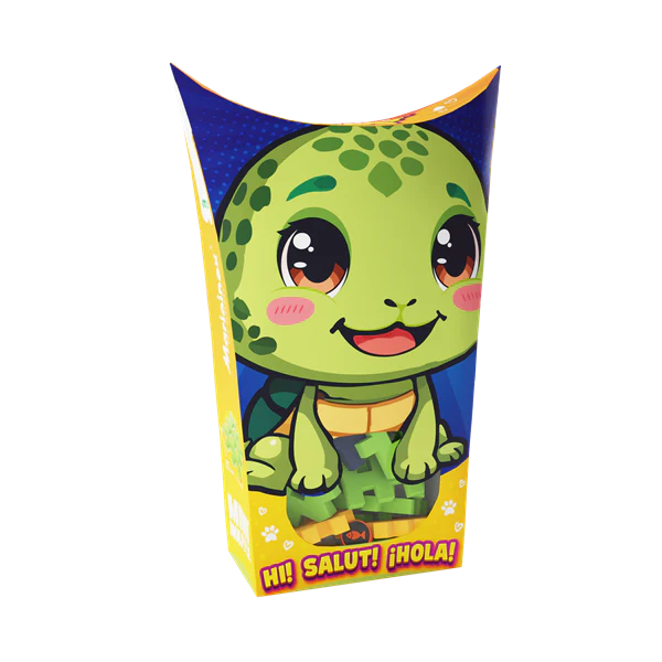 Mini Waffle - Animaux de poche : Tortue 25 pcs (fr-en)