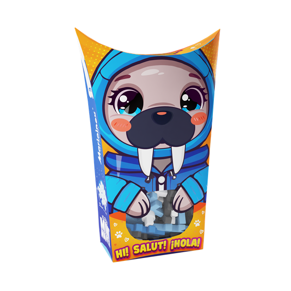 Mini Waffle - Pocket Animals: Walrus 25 pcs (fr-en)