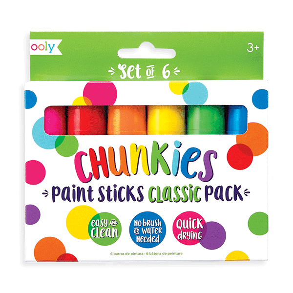 Ooly-Chunkies: Paint Sticks – Classic Pack (6 Pack).