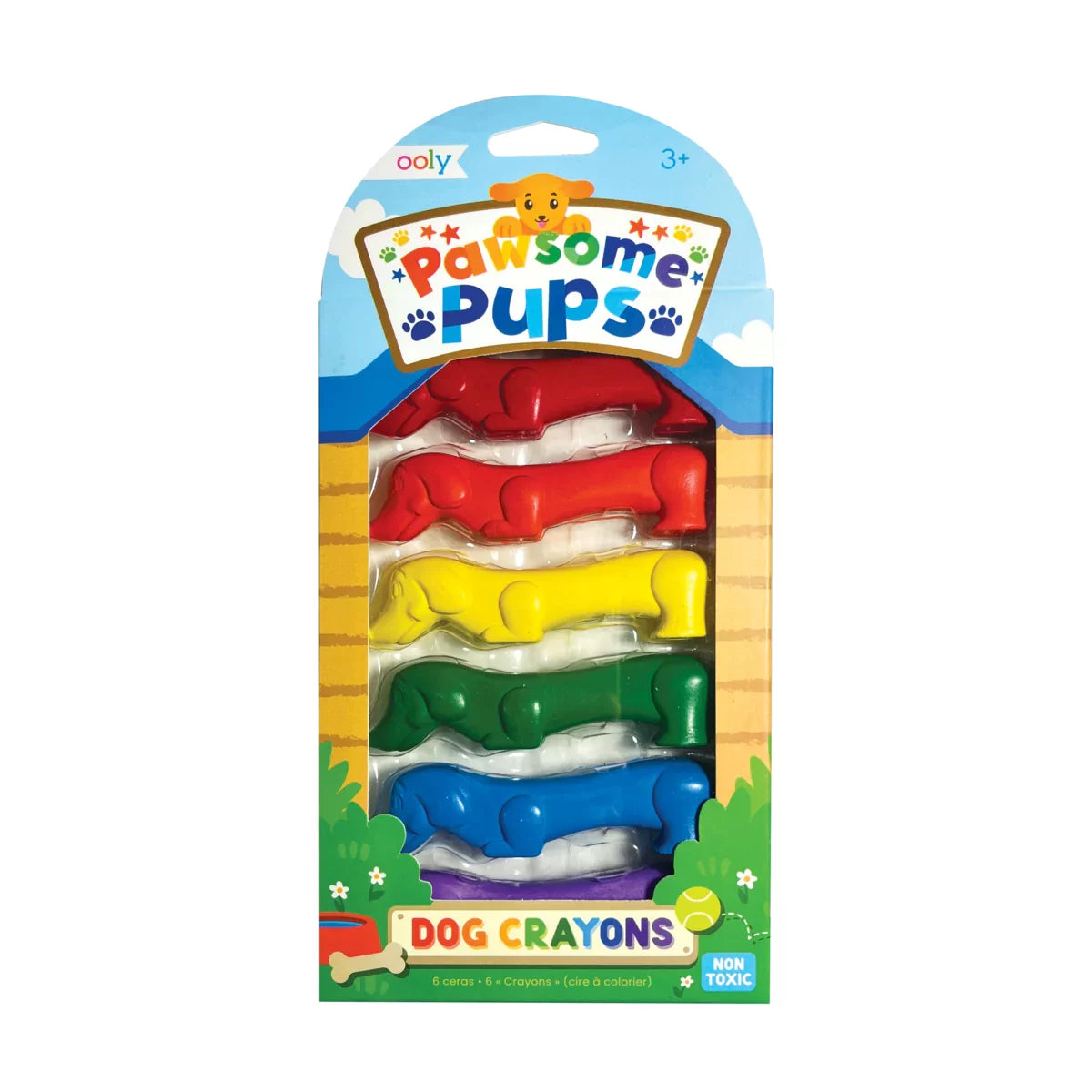 Pawsome Pups: Dog Crayon (Set of 6)