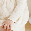 Robe bébé à manches longues || Fleur