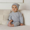 Pull en tricot Bailey || Bleu poussiéreux chiné
