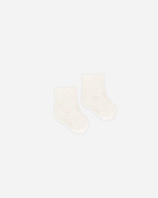 Chaussettes duveteuses || Ivoire