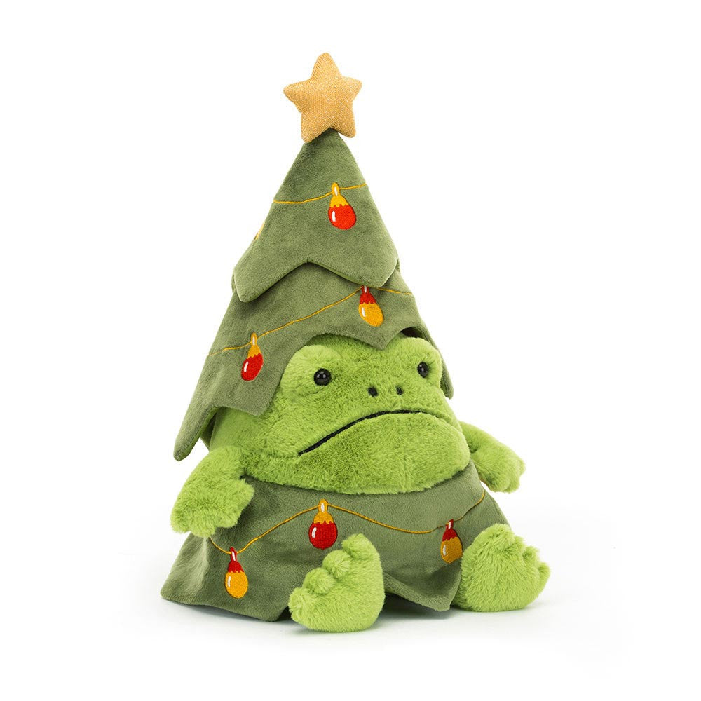 Jellycat-Christmas Tree Ricky Rain Frog